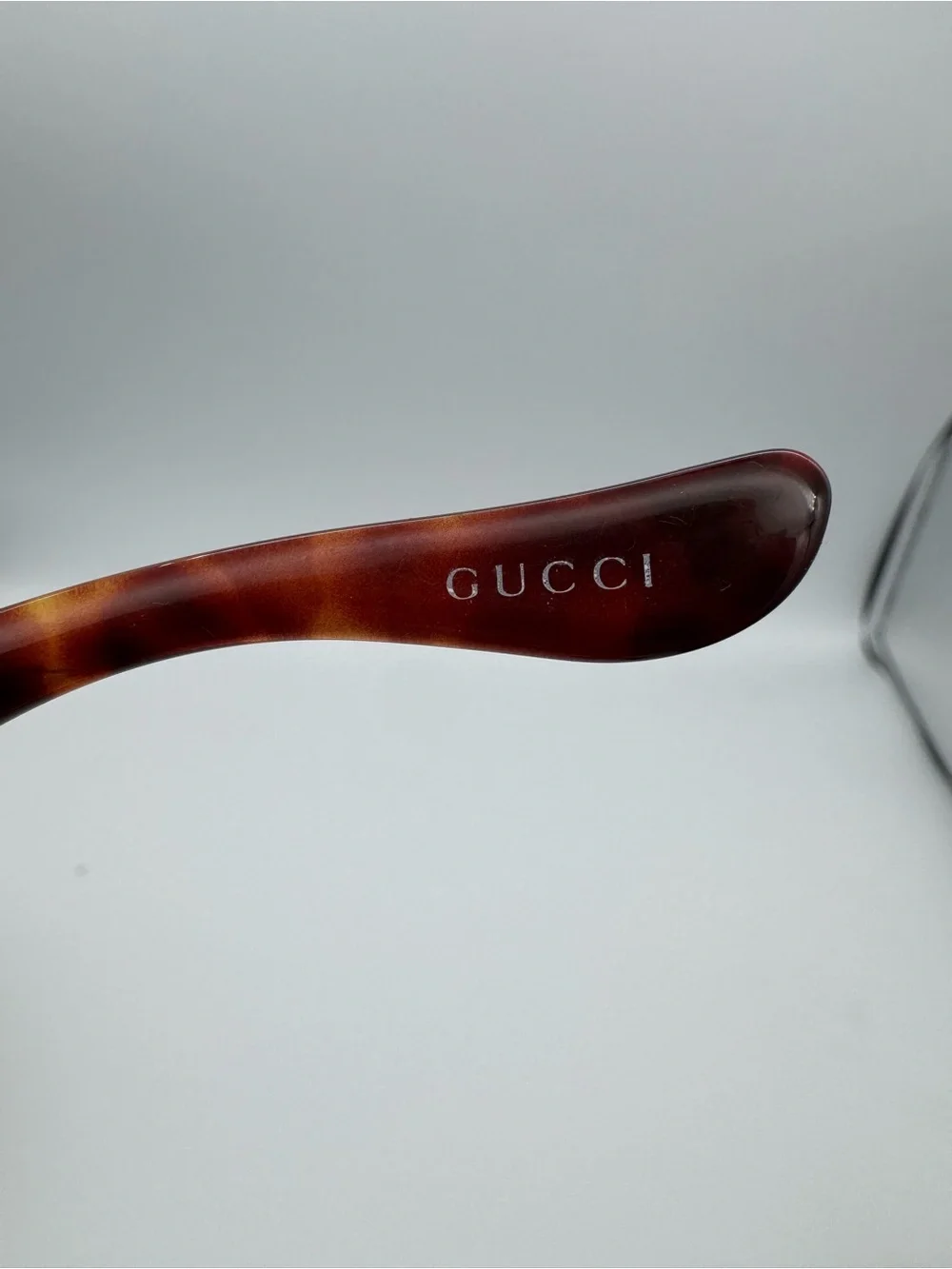 Gucci GG2797/S Shield Sunglasses Brown Gradient Oversized Rimless GG Logo Italy